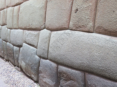 印加墙由天然火山石制成 库斯科佩尔建筑学旅游文化马丘历史建筑石方历史性岩石比丘背景图片