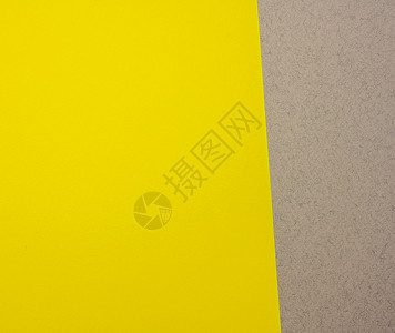 灰黄色硬纸板纸背景copy spac黄色空白灰色几何学背景图片