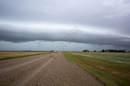加拿大帕蕊雷风暴云风暴农作物乡村国家警告危险场景背景图片