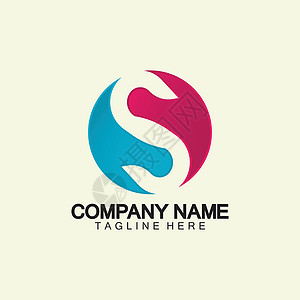商业企业字母 S 标志设计矢量丝带推广身份网络办公室营销字体互联网艺术标签背景图片