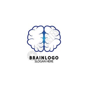 大脑标志设计概念向量健康医院药品生活知识教育插图心理学创造力天才背景图片