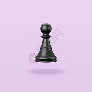 紫色背景上的黑色木制棋子背景图片