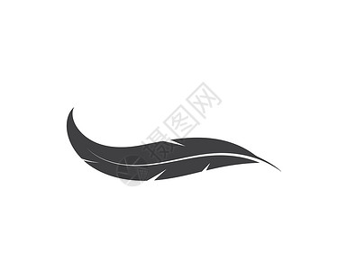 小羽毛羽毛图标插图矢量模板棕色孔雀黑色动物写作白色标识绘画鹅毛笔翅膀设计图片
