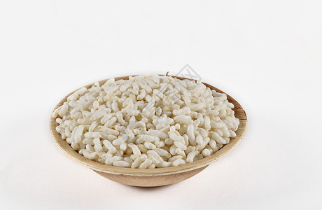 稻谷谷物爆米花小吃粮食白色营养背景图片