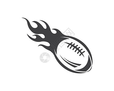 橄榄球球图标矢量图设计乐趣分数战略大学猪皮速度竞技娱乐团队火焰背景图片
