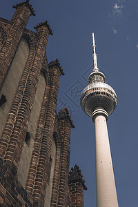 日复一日的柏林里程碑背景图片