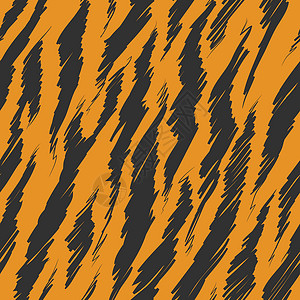 皮托式的老虎斑点无缝图案背景与动物皮 Prin插画