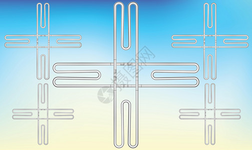 水电管线抽象背景上不同种类的管线艺术演讲白色插图框架问候包装网络墙纸装饰品圆形插画