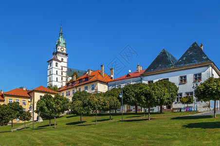 主显节教堂斯洛伐克克雷姆尼察圣凯瑟琳教堂背景