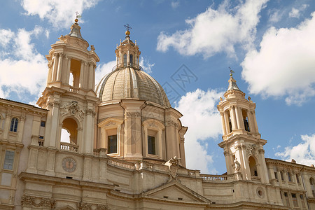阿格鲁米意大利罗马纳沃纳瓦纳广场阿戈尼教堂圣阿格内斯教堂背景