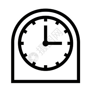 尖阁群岛安全尖性矢量图标/时钟 时间 瞄准器插画