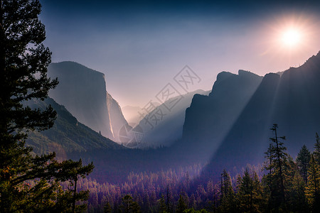 Yosemite山谷 Yosemite国家公园公园酋长背景图片