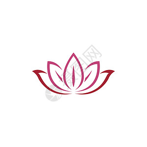 佛教图标美莲花标志图标设计模板玫瑰百合酒店化妆品插图药品瑜伽精品冥想商业插画