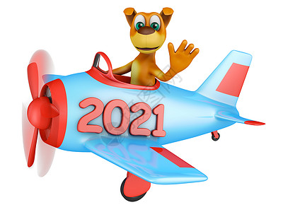 2021年飞机上的狗背景图片