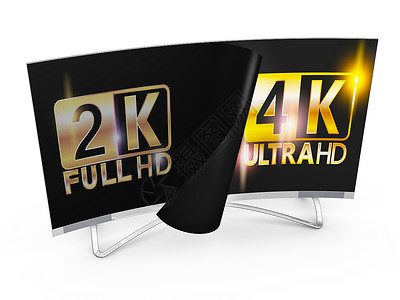 4K 超高清技术娱乐白色广播电影展示格式黑色控制板电视背景图片