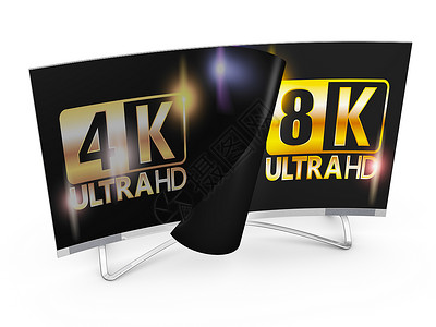 8K 超高清电视技术电影娱乐广播监视器控制板白色屏幕黑色背景图片