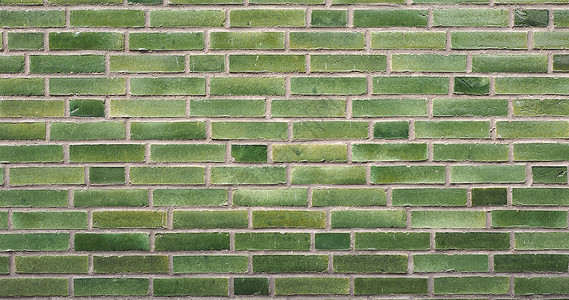 宽 4K 绿砖墙背景绿色建筑空白背景图片