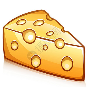 矢量一块奶酪设计背景图片