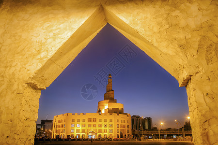 卡塔尔纳亚阿拉伯半岛城市高清图片