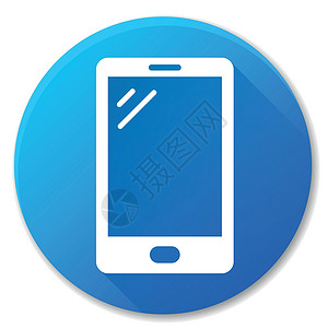 手机蓝色圆圈ico背景图片