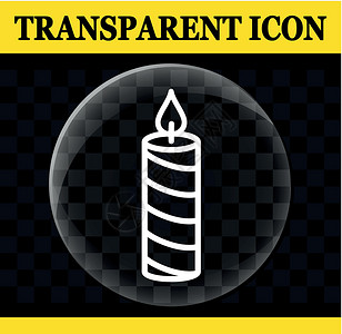 蜡烛矢量圆圈透明 ico背景图片