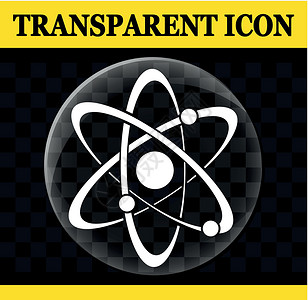 透明原子矢量圆圈 ico背景图片