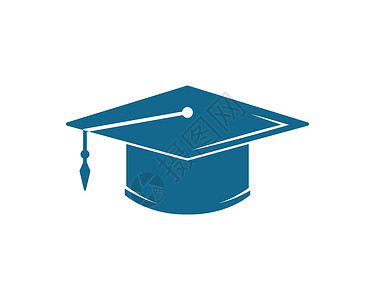 毕业帽文凭矢量图设计学士意义学校学生证书黑色插图成就大学智慧仪式高清图片素材