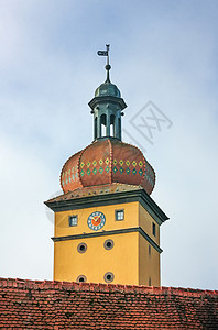 丁克尔斯比尔Gegringen门 德国Dinkelsbuhl背景