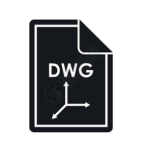 文件 DWG 图标简单样式背景图片