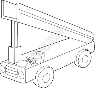 乘客舷梯样式插画