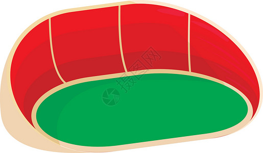 椭圆体育场图标卡通风格高清图片