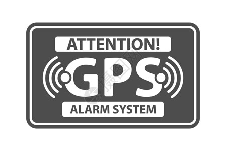 带有 GPS signa 铭文报警系统的信息板定位手绘卫星信号法律空白绘画警报注意力创造力图片