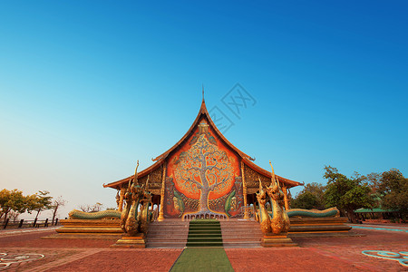 瓦拉拉姆乌汶泰国寺高清图片