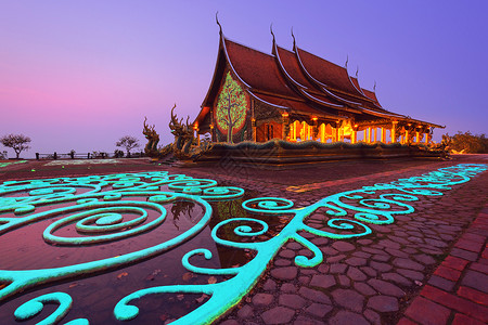 乌屯寺寺庙佛教徒建筑学宗教夜空崇拜微光旅行艺术地标辉光背景