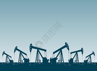 石油钻头浮油泵燃料制造业力量勘探资源工作工厂柴油机气体插图设计图片