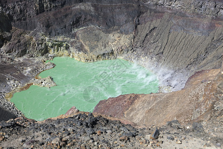 圣安娜火山中的天际地标全景旅行公园天空荒野蓝色高清图片