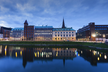 马尔默瑞典蓝色的高清图片