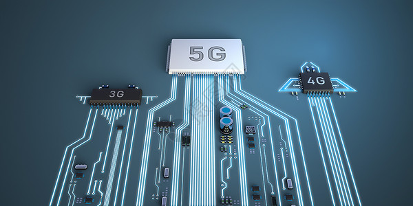 5g4gand 3g 处理器相互竞争的抽象插图速度电路板技术网络木板硬件信号电路芯片标准背景图片