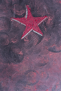 红星月光红色装饰品粉笔庆典反射黑板背景图片