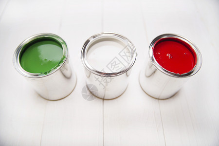 三色罐白色合金艺术家艺术金属国歌红色罐头国家装修背景图片