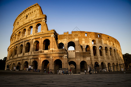 罗马意大利建筑遗产参考资料帝国历史角斗士游戏纪念碑圆弧石头背景图片