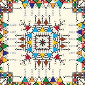 模式 5文化艺术几何装饰品议会打印传统图案正方形王国背景图片