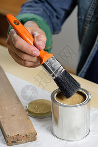 木板的油漆露台绘画木头艺术装修画家工业材料工具液体高清图片