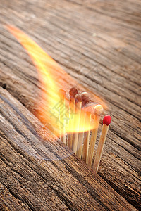 匹配警告火柴盒红色灯光野营烧伤萤火虫点火用具背景图片