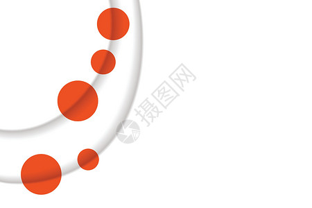 与五颜六色的剪纸形状的抽象背景 海报横幅卡的设计 白色和橙色的抽象圆形插图  3D 纸质图像与明亮色彩的微妙融合 复制空格创造力背景图片