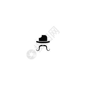 帽子标志 ico标签咖啡店工作绘画职业炊具烹饪菜单标识插图背景图片