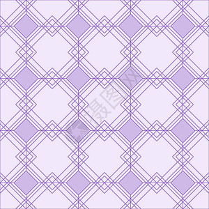 几何无缝图案彩色紫色淡紫色正方形几何学网格三角形装饰品紫线线条插图条纹织物背景图片