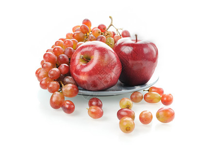 苹果和葡萄果汁农业甜点红色饮食食物高清图片