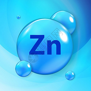 锌矿物 Zn Zink 蓝色闪亮药丸胶囊图标 它制作图案矢量制药科学饮食化学标志卫生药品医疗营养胶囊插画