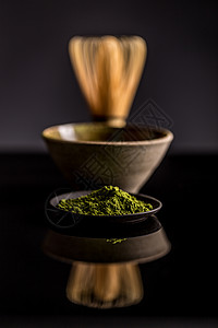 绿色茶花式绿茶背景图片